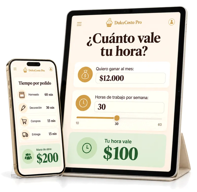 Bono 2: calculadora de valor hora en iPad e iPhone